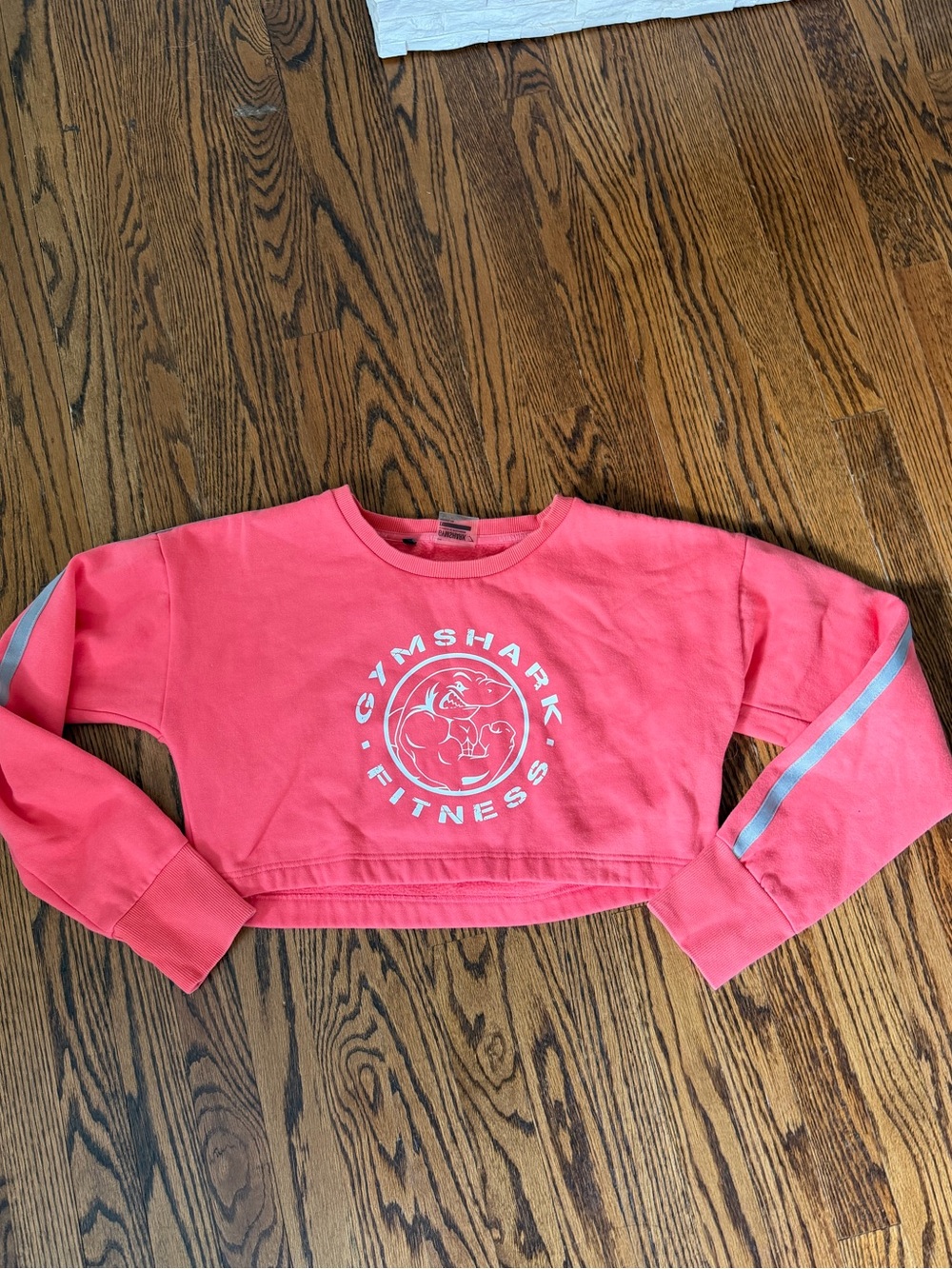 Gymshark Pink Cropped Sweatshirt Size L